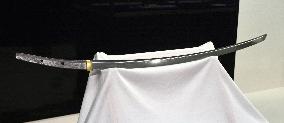 Sword of medieval Japanese warlord