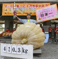 Heaviest pumpkin in Japan