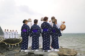 Traditional ritual for good harvest on Amami-Oshima Island