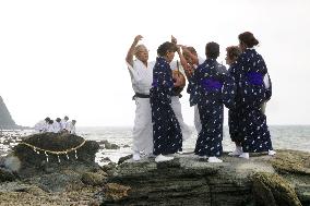 Traditional ritual for good harvest on Amami-Oshima Island