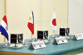 Satellites developed by Japan, Philippines, Paraguay