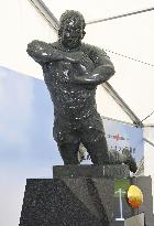 Monument marking Japan rugby's victory over Ireland at RWC