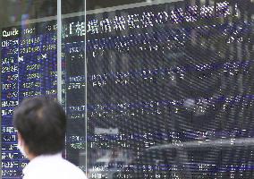 Tokyo stock trading stops due to system glitch