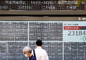 Tokyo stock trading stops due to system glitch