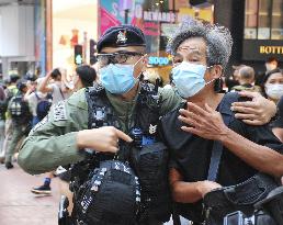 National Day protest in Hong Kong