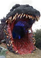 Godzilla attraction at western Japan theme park