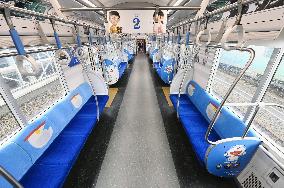 Doraemon train in Tokyo