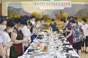 Dog meat cooking contest in North Korea