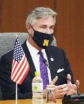 Japan defense minister and U.S. Navy secretary