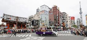 Sanja Festival in Tokyo amid pandemic