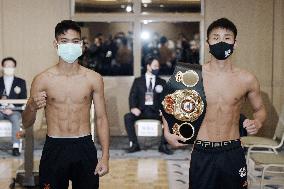 Boxing: Weigh-in for WBA title bout