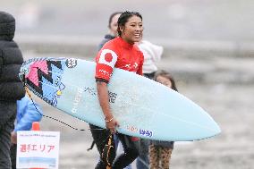 Surfing: Mahina Maeda at Japan Open