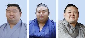Sumo: Ozeki trio gunning for November meet title