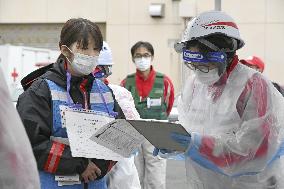 Anti-disaster drill amid virus pandemic