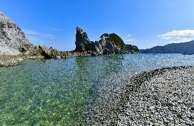 Jodogahama beach in northeastern Japan