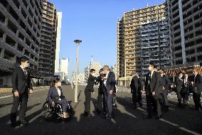 Bach visits Tokyo Games athletes' village