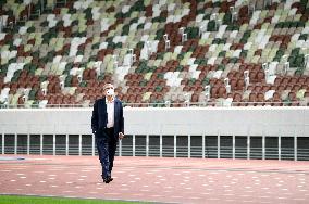 IOC chief Bach at main Tokyo Olympic stadium