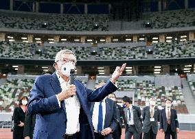 IOC chief Bach at main Tokyo Olympic stadium