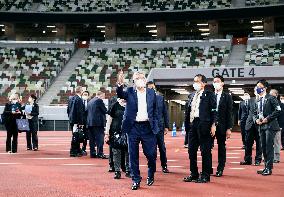 IOC chief Bach at main Tokyo Olympic stadium