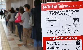 Japan government's "Go To Eat" campaign