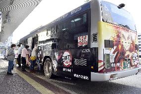 "Demon Slayer" bus in Japan