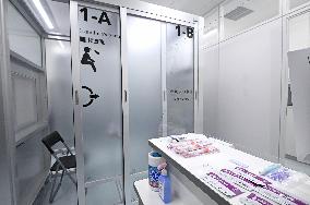 Coronavirus testing center at Chubu airport