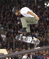 Teenage Japanese skateboarder Yukito Aoki