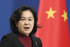Chinese Foreign Ministry spokeswoman Hua