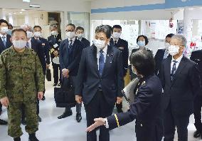 Japanese defense minister's visit to SDF hospital