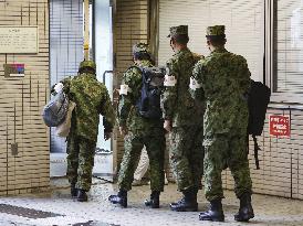 GSDF nurses at hospital treating coronavirus patients