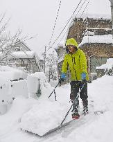 Snowfall in Japan