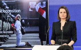 Belarus opposition at European Parliament