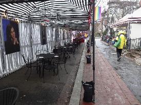 Empty restaurant in Washington