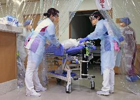 Japanese hospital dealing with coronavirus patients