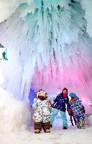 Ice Fall Festival in Hokkaido