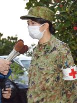 GSDF personnel for coronavirus help on Okinawa island