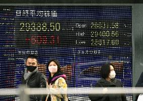 Tokyo stocks close at highest in over 30 years