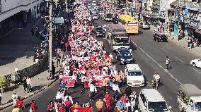 Protest against military coup in Myanmar