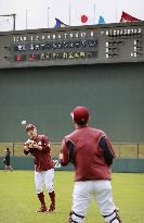 Baseball: Tanaka at Rakuten's spring training