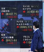 Nikkei ends at fresh 30-yr high