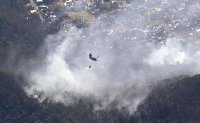 Wildfire in eastern Japan