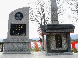 Monuments to slain Japanese doctor Nakamura
