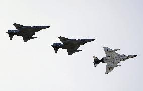 Last flight by F-4 fighters