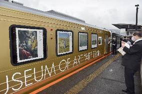 Art train in western Japan