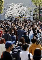 Crowded Tokyo after emergency lifting