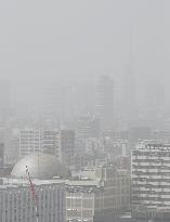 Yellow dust phenomenon in Japan