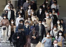 Scene of Osaka amid coronavirus pandemic