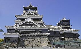 Kumamoto castle in southwestern Japan