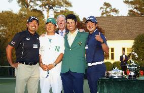 Golf: 2021 Masters champion Hideki Matsuyama and his team