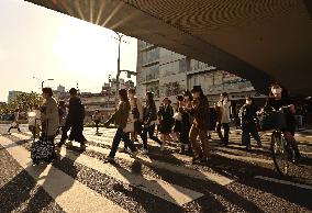 Scene of Kobe amid coronavirus pandemic